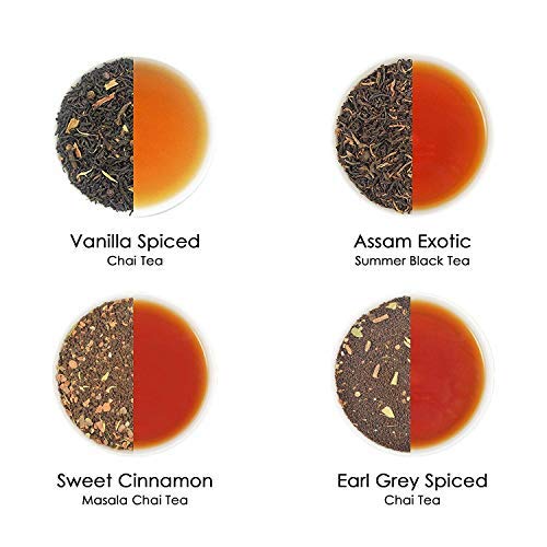 Assorted Loose Leaf Tea Sampler | 20 Teas, 100 Servings | Black,