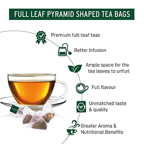 Cardamom Chai Tea - 30 Pyramid Tea Bags - 100% Natural Crushed C