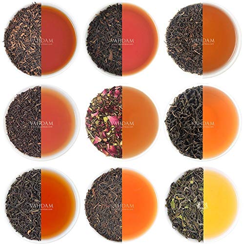 Vahdam, Black Tea Sampler - 10 Teas, 50 Servings | 100% Natural