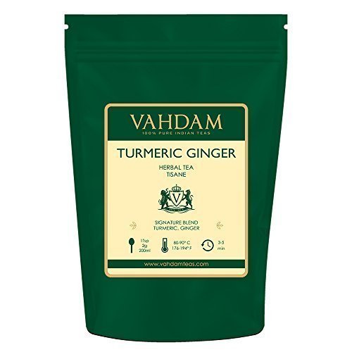 Vahdam, Turmeric + Ginger Powerful Superfood Blend 100 Cups He