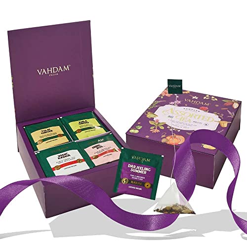 Vahdam, Assorted Tea Bags Sampler - 25 Flavors, 25 Tea Bag | Tea