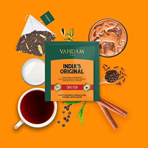 Vahdam, Chai Tea Sampler, 5 Teas - Tea Variety Pack | Assorted C