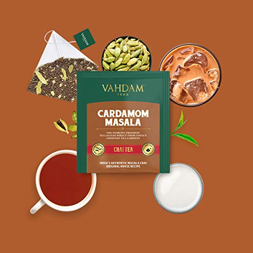 Vahdam, Chai Tea Sampler, 5 Teas - Tea Variety Pack | Assorted C