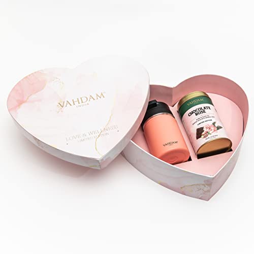 Vahdam, Heart Box Tea Gift Set - Limited Edition Gifts For Her |