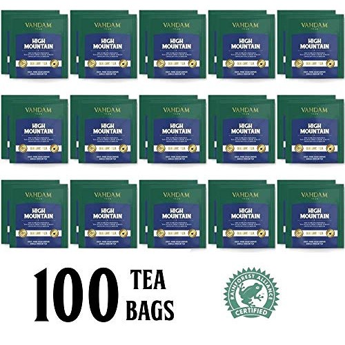 Vahdam, High Mountain Oolong Tea Bags, 100 Count | 100% Detox Te