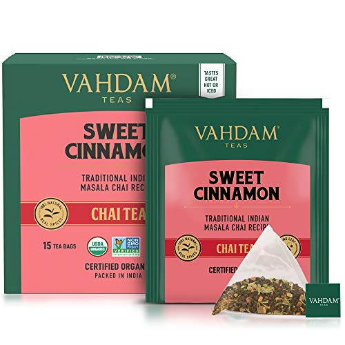 Vahdam, Hot Cinnamon Tea | 30 Tea Bags Set Of 2 | 100% Natural