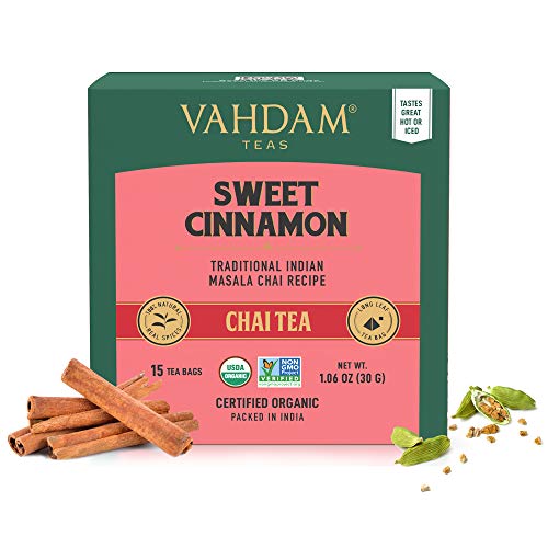 Vahdam, Hot Cinnamon Tea | 30 Tea Bags Set Of 2 | 100% Natural