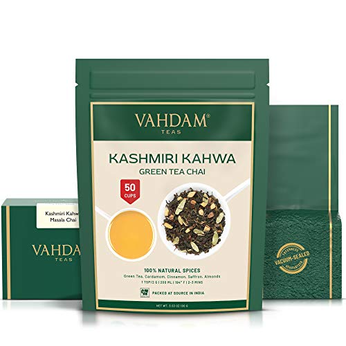 Vahdam, ​Kashmiri Kahwa Tea Loose Leaf 50 Cups | 100% Natural