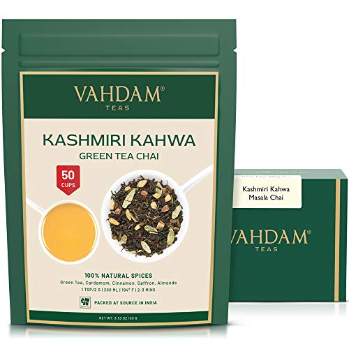 Vahdam, ​Kashmiri Kahwa Tea Loose Leaf 50 Cups | 100% Natural