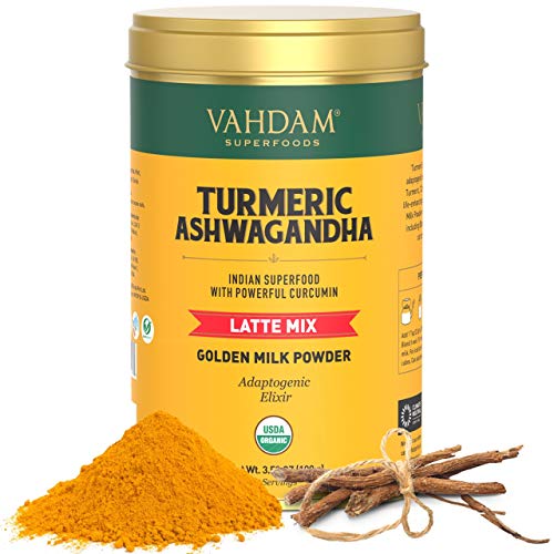 Vahdam, Organic Golden Milk Powder - Turmeric Latte + Ashwagandh