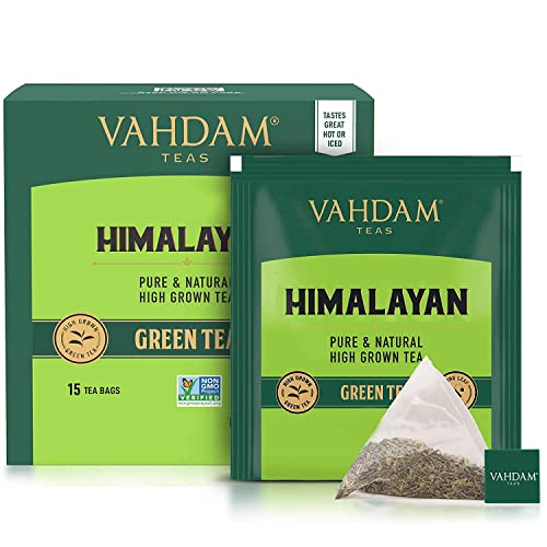 VAHDAM, Organic Green Tea Leaves from Himalayas 30 Pyramid Tea ...