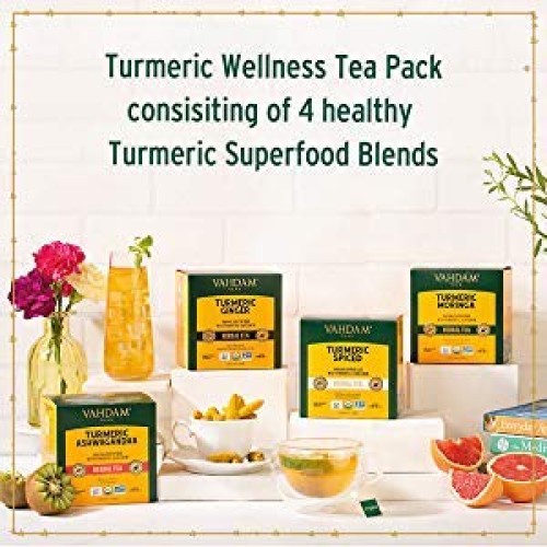 Vahdam, Organic Turmeric 15 Day Wellness Detox Superfood | 60