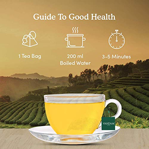 VAHDAM, ORGANIC Turmeric Chamomile Herbal Tea 100 Tea Bags | C...