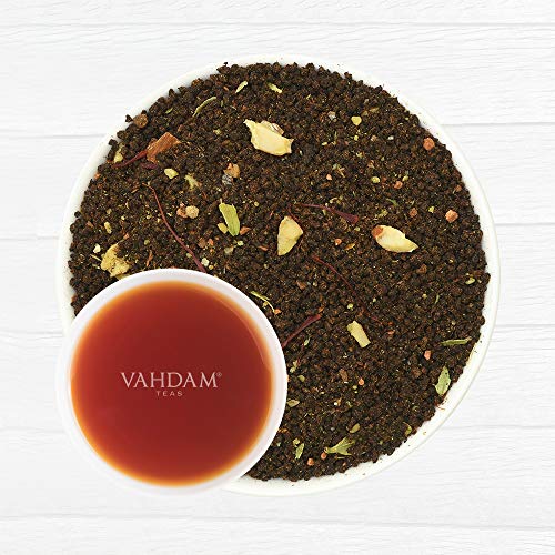 Vahdam, Saffron Tea Loose Leaf 50 Cups | 100% Natural Spices |