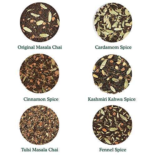 Vahdam, Tea Assortment Gift Set - 12 Assorted Chai Teas In A Lux