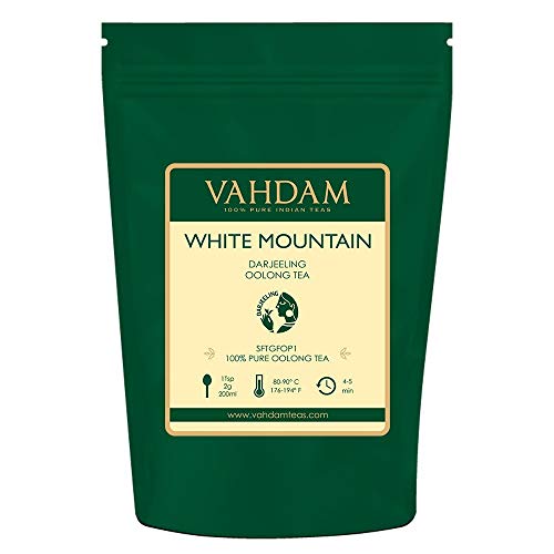 Vahdam, White Mountain Oolong Tea Loose Leaf 25 Cups | 100% Pu