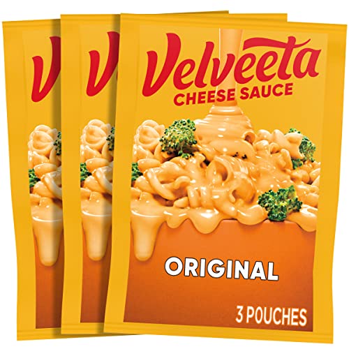 Velveeta Original Cheese Sauce 4 Oz Pouches, 3 Count