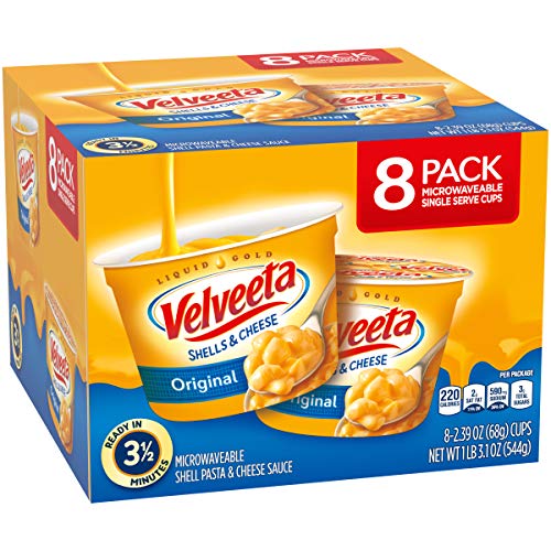 Velveeta Original Microwavable Shells & Cheese Cups 8-2.39 oz cups