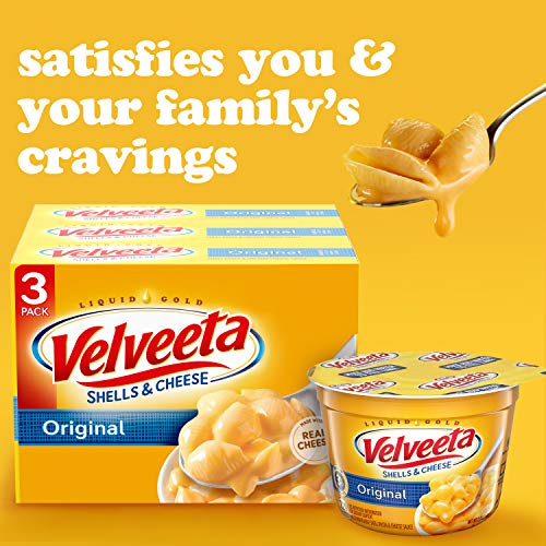 Velveeta Original Shells And Cheese Meal 12 Oz Boxes, Pack Of 3