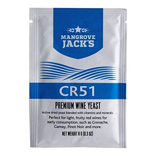 Mangrove Jacks Premium Wine Yeast Cr51 8G Treats 23L Light, Frui