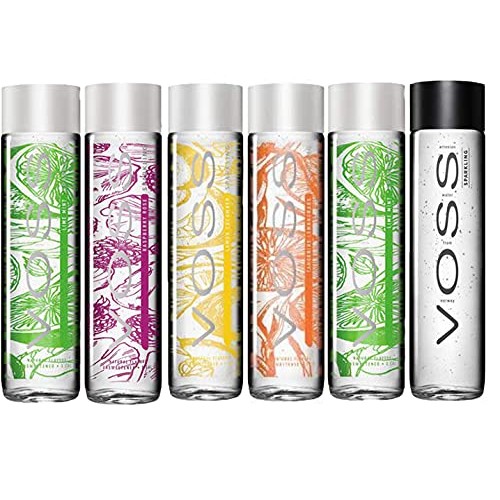 VOSS, Raspberry Rose, Lime Mint, Lemon Cucumber, Sparkling Water...