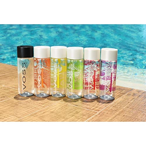 VOSS Water Flavored Sparkling Water, Lemon Cucumber, 330 ml Plas...