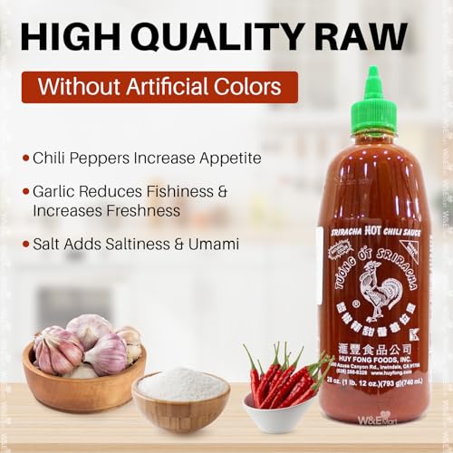 Huy Fong Sriracha Hot Chili Sauce 28oz, 1 pack