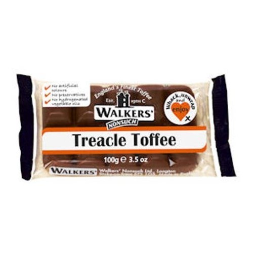 Walkers Treacle Toffee Slab 3 X 100G Bars