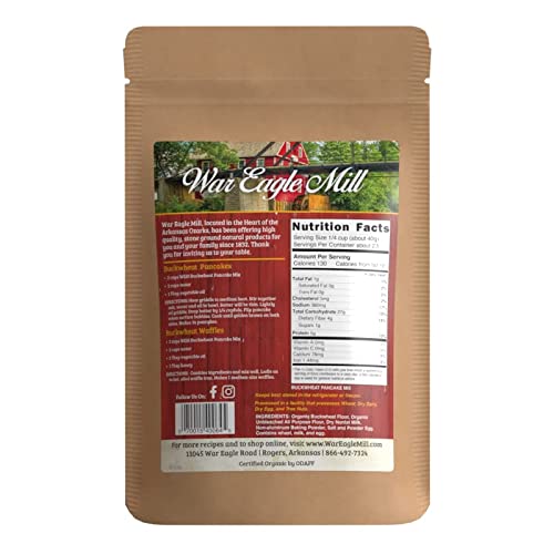 War Eagle Mill Buckwheat Pancake Mix 2Lb, 100% Natural, Made W