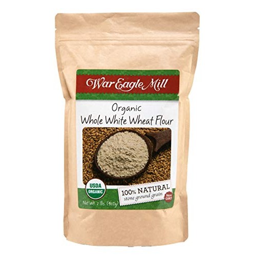 War Eagle Mill Whole White Wheat Flour, Organic, Non-Gmo, 2 Lb