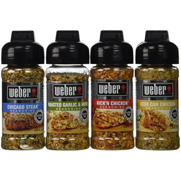 Weber Seasoning Variety 4 Flavor Pack 2.5-2.75 Ounce Chicago St