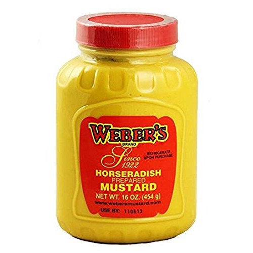 Buffalos Own Webers Brand Original Horseradish Mustard 16Oz -