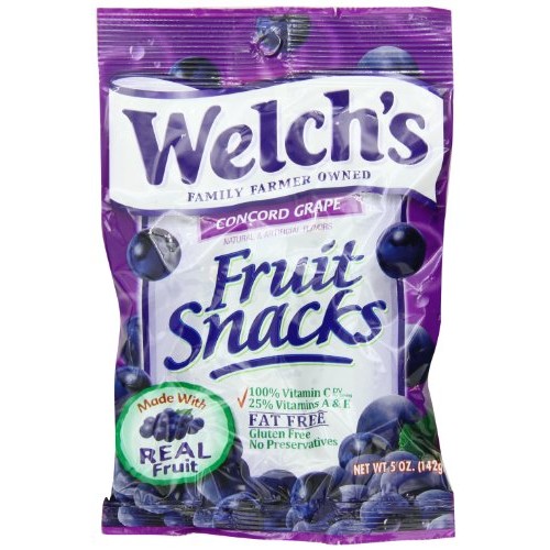 Welchs Grape Fruit Snacks, 5-Ounce Pack Of 12