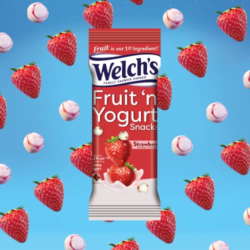 Welchs Fruit Snacks, Fruit N Yogurt Varitey Pack, Strawberry,