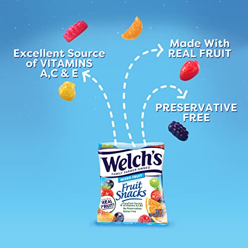 Welchs Fruit Snacks, Mixed Fruit, Gluten Free, Bulk Pack, Indiv...