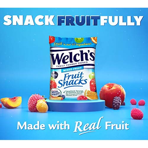 Welchs Fruit Snacks, Mixed Fruit, Gluten Free, Bulk Pack, Indiv...