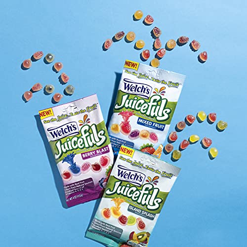 Welchs Juicefuls Juicy Fruit Snacks, Mixed Fruit, Berry Blast &...