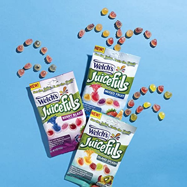 Welch's Juicefuls Juicy Fruit Snacks, Mixed Fruit, Berry ...