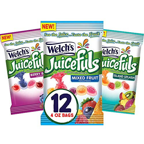 Welchs Juicefuls Juicy Fruit Snacks, Mixed Fruit, Berry Blast &...