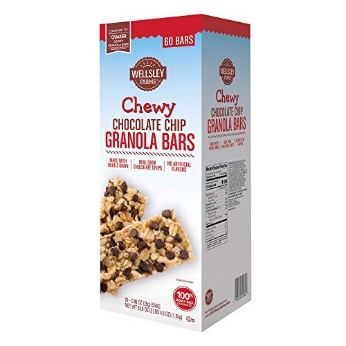 Wellsley Farms Chewy Chocolate Chip Granola Bars, 60 ct.Net Wt 5...