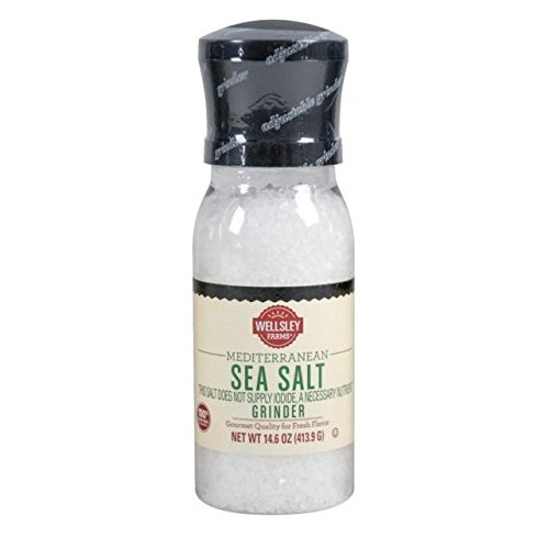 Wellsley Farms Mediterranean Sea Salt Grinder, 14.6 Ounce