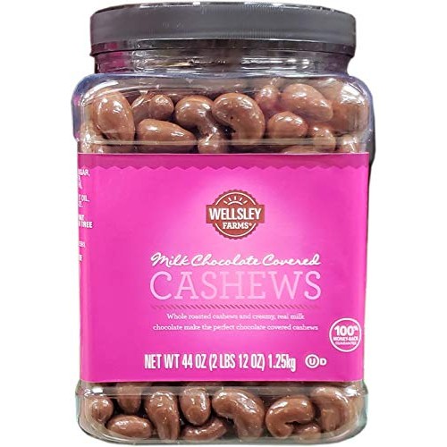 Wellsley Farms Milk Chocolate Covered Cashews, 44 Oz.,,