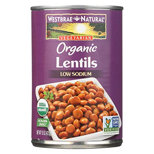 Westbrae Foods Organic Lentils Beans - Case Of 12-15 Oz.