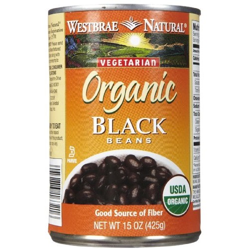 Westbrae Natural Vegetarian Organic Black Beans - 15 Oz