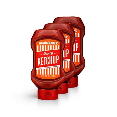 Whataburger Fancy Ketchup - 3 Pack - Direct From Whataburger - W