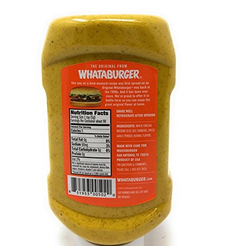 Whataburger Sauce Bundle Mustard, Honey Mustard,Creamy Pepper,