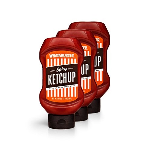 Whataburger Spicy Ketchup - 3 Pack - Shipping Direct From Whatab