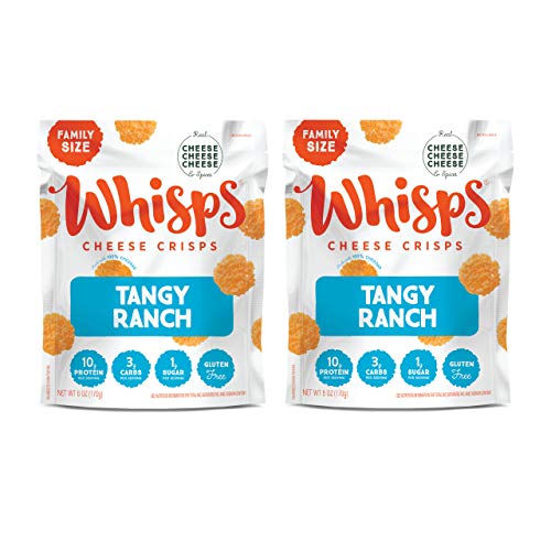 Whisps Family Size Tangy Ranch Cheddar Cheese Crisps | Keto Snac