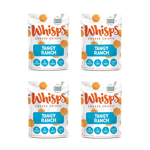 Whisps Tangy Ranch Cheddar Cheese Crisps | Back To School Snack,