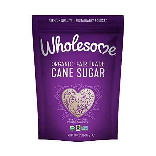 Wholesome Organic Cane Sugar, Fair Trade, Non GMO & Gluten Free,...